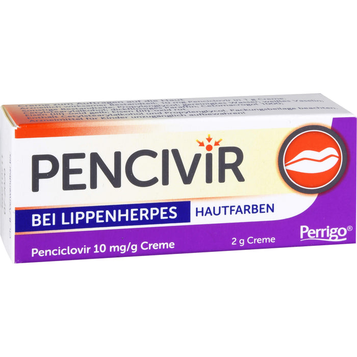 Pencivir hautfarben Creme bei Lippenherpes, 2 g Crème