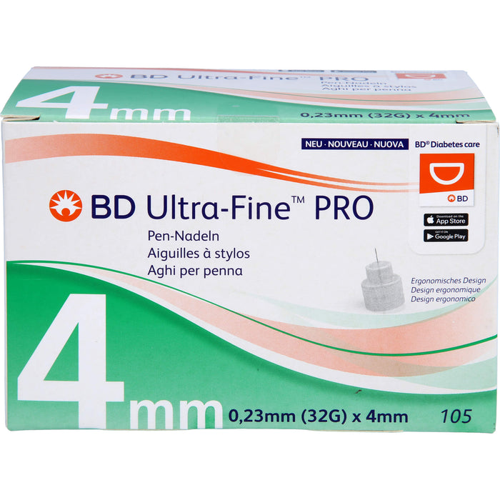 BD Ultra-Fine Pro 4 mm 32 G Pen-Nadeln, 105 pcs. Cannulas