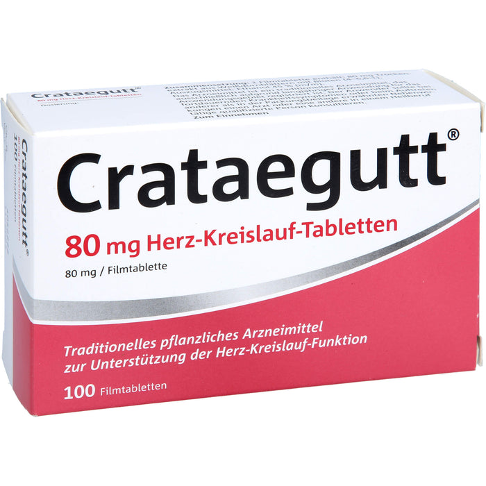 Crataegutt 80 mg Herz-Kreislauf-Tabletten, 100 pcs. Tablets