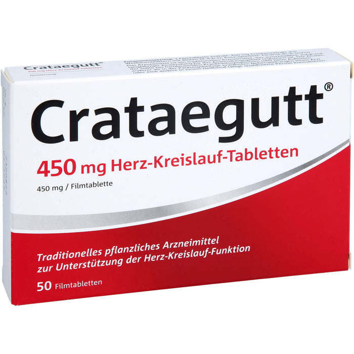 Crataegutt 450 mg Herz-Kreislauf-Tabletten, 50 St. Tabletten