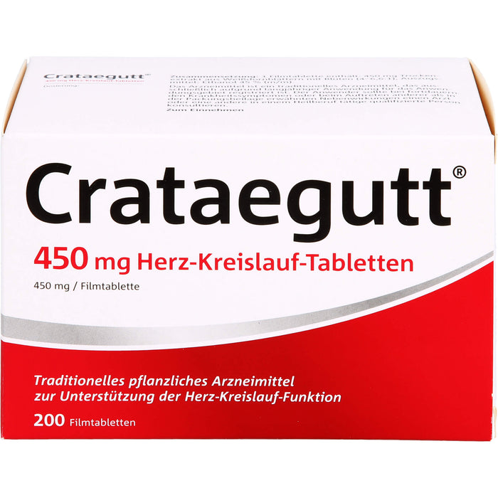 Crataegutt 450 mg Herz-Kreislauf-Tabletten, 200 pcs. Tablets