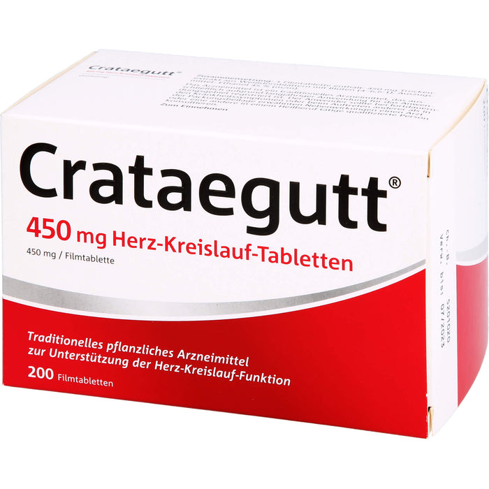 Crataegutt 450 mg Herz-Kreislauf-Tabletten, 200 St. Tabletten