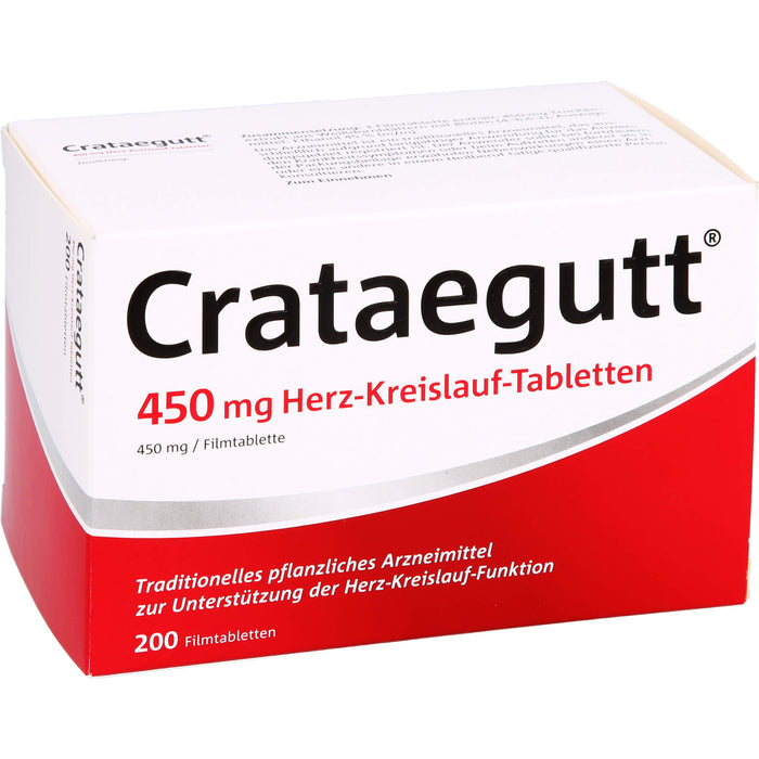 Crataegutt 450 mg Herz-Kreislauf-Tabletten, 200 pcs. Tablets