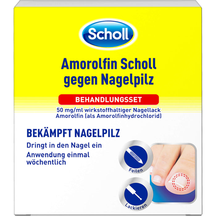 Amorolfin Scholl gegen Nagelpilz Behandlungsset, 2.5 ml Nail varnish containing active ingredients