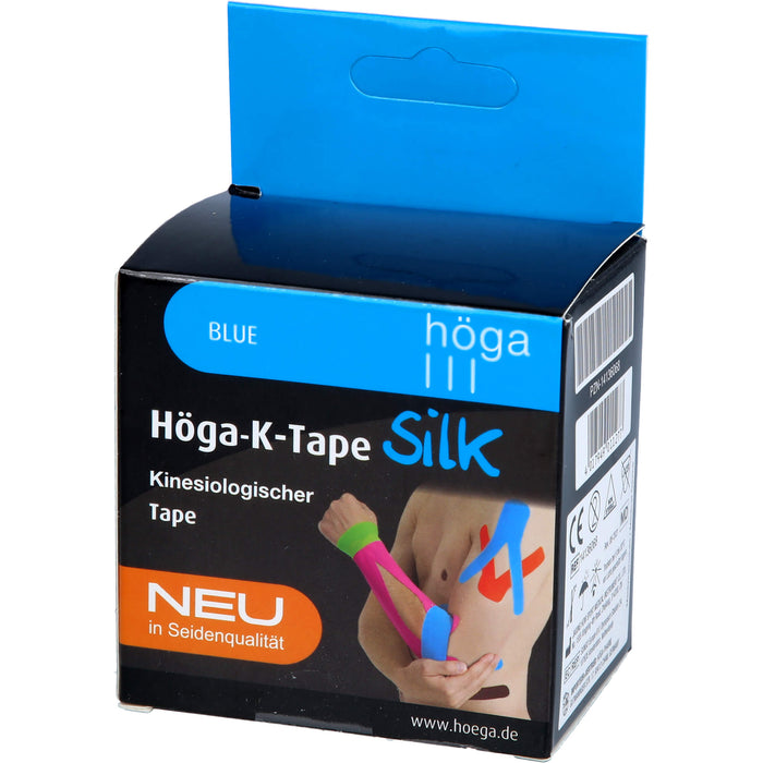 Höga-K-Tape Silk 5cmx5m blue KinesiologischerTape, 1 pcs. Patch