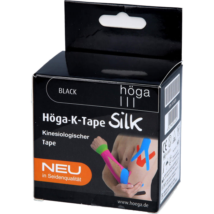 Höga-K-Tape Silk 5cmx5m black KinesiologischerTape, 1 pcs. Patch