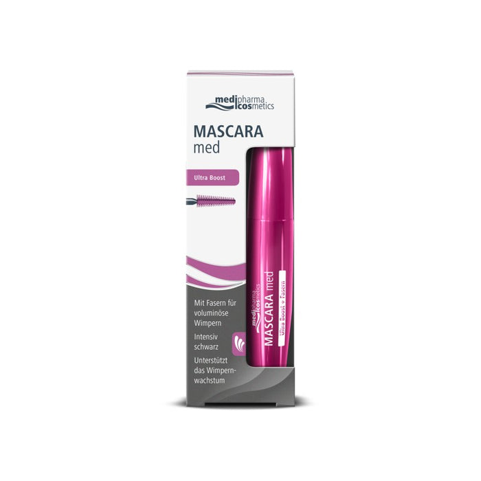 medipharma cosmetics Mascara med Ultra Boost schwarz Wimperntusche, 1 pc Plume