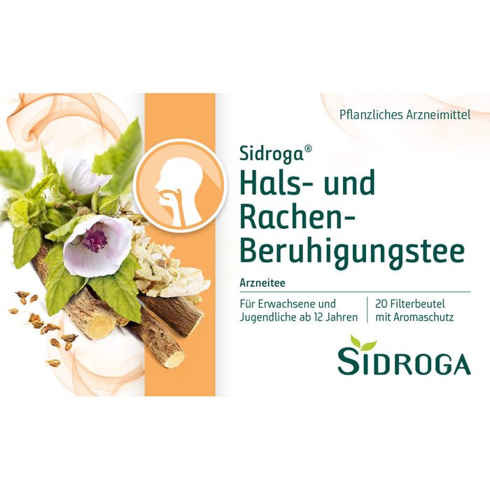 Sidroga Hals- und Rachen-Beruhigungstee, 20 St. Filterbeutel