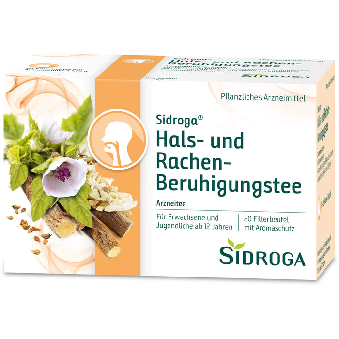 Sidroga Hals- und Rachen-Beruhigungstee, 20 St. Filterbeutel