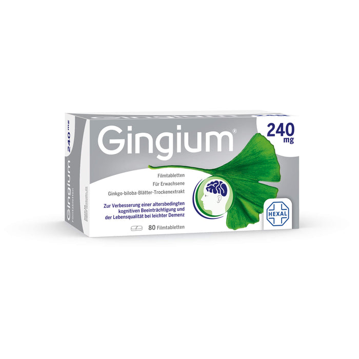 Gingium 240 mg Filmtabletten, 80 St. Tabletten