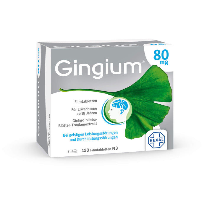 Gingium 80 mg Filmtabletten, 120 St. Tabletten