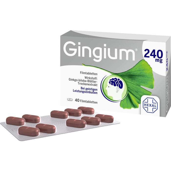 Gingium 240 mg Filmtabletten, 40 St. Tabletten