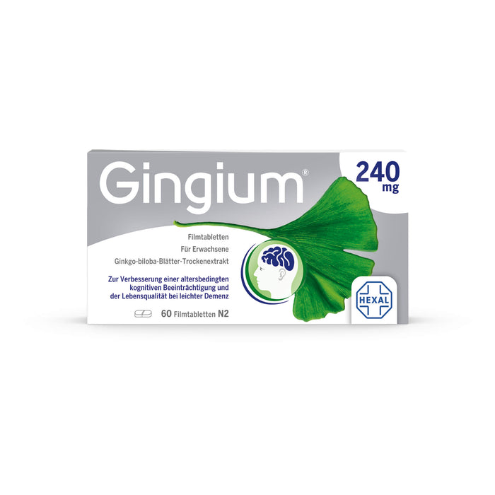 Gingium 240 mg Filmtabletten, 60 pc Tablettes