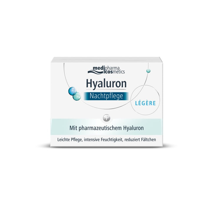 medipharma cosmetics Hyaluron Nachtpflege legere im Tiegel, 50 ml Cream