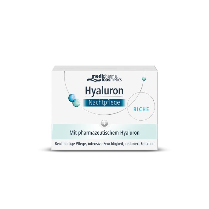 medipharma cosmetics Hyaluron Nachtpflege reichhaltig, 50 ml Crème