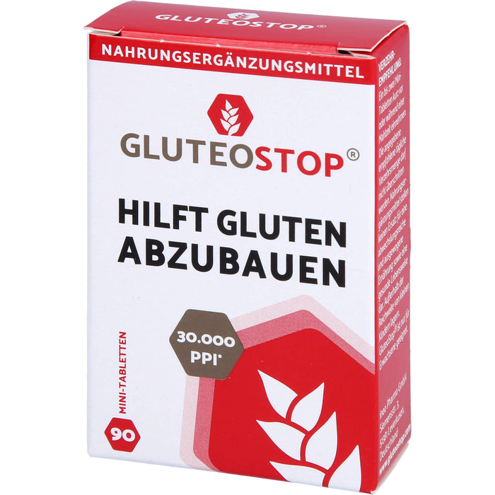 GluteoStop Tabletten hilft Gluten abzubauen, 90 pc Tablettes