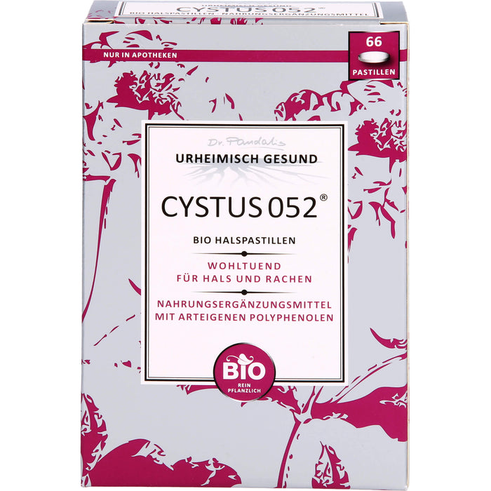 Dr. Pandalis CYSTUS 052 Bio Halspastillen, 66 pcs. Tablets