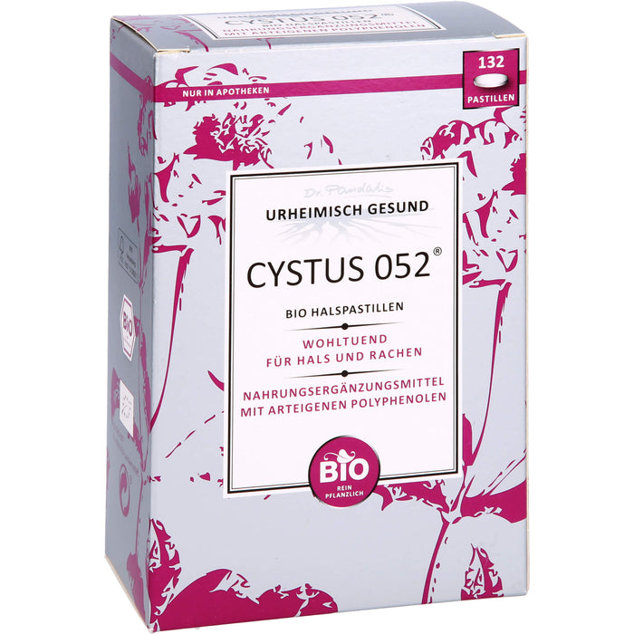 CYSTUS 052 Bio Halspastillen wohltuend für Hals und Rachen, 132 pcs. Pastilles