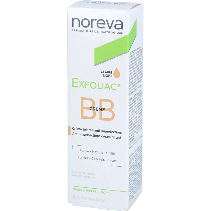 noreva Exfoliac getönte BB-Creme hell, 30 ml Creme