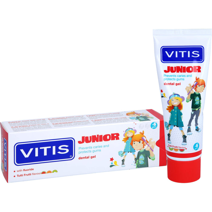 VITIS Junior Gel Zahnpasta, 75 ml ZPA