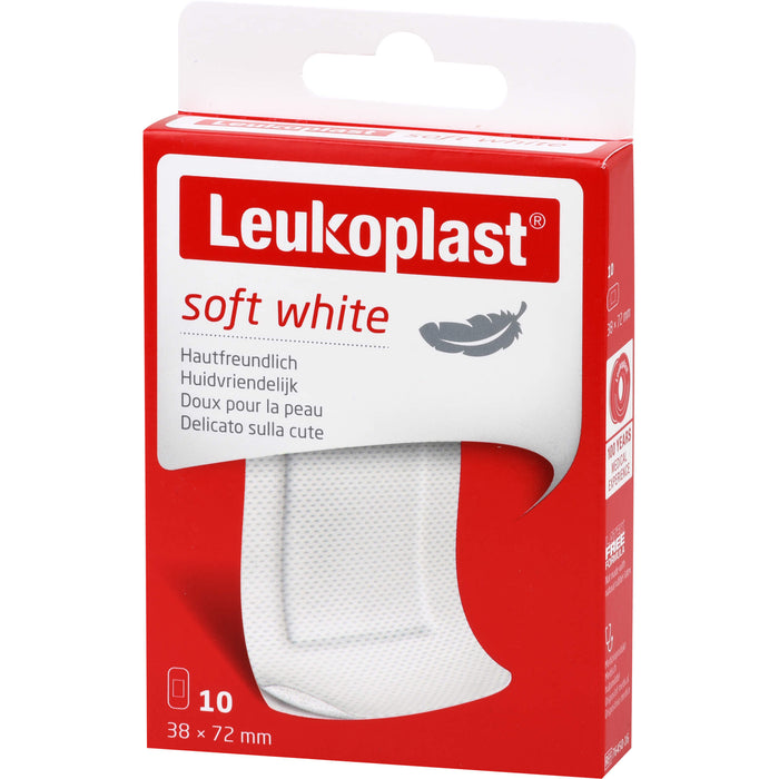 LEUKOPLAST SOFT WHITE 38X72MM, 10 St PFL