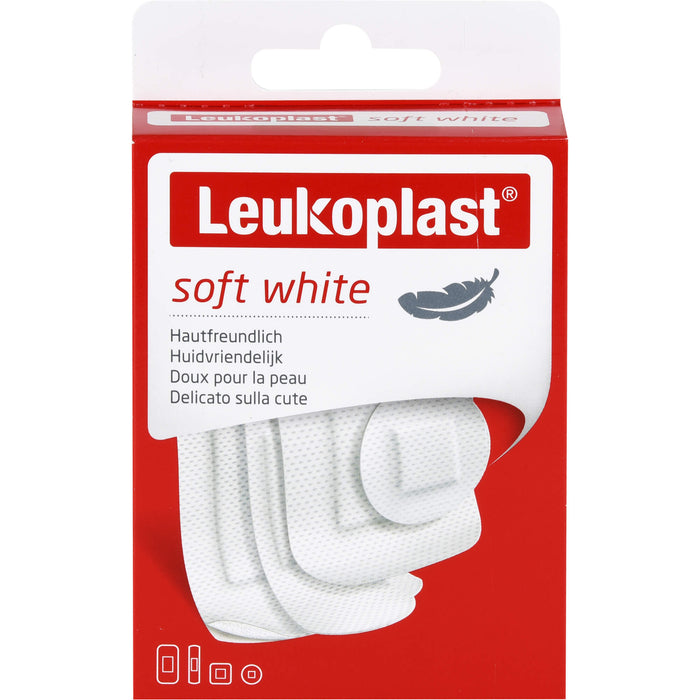 LEUKOPLAST SOFT WHITE19X72MM D25MM 38X72MM 38X38MM, 30 St PFL