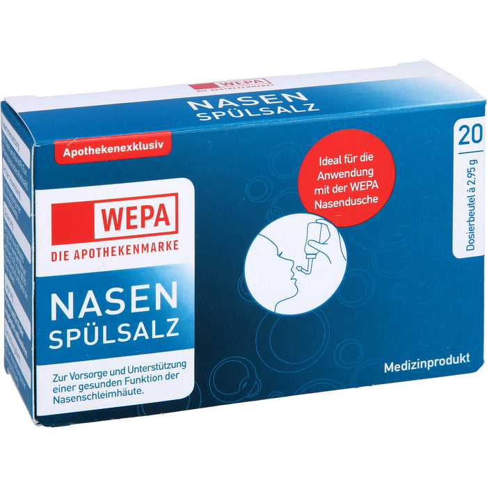 WEPA Nasenspülsalz Dosierbeutel, 20 pcs. Sachets