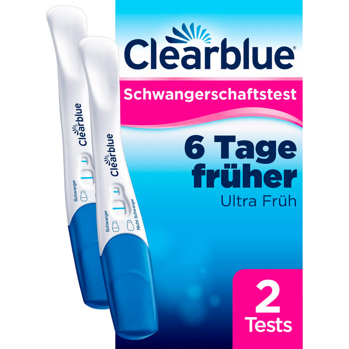 Clearblue Schwangerschaftstest Frühe Erkennung, 2 pc Test