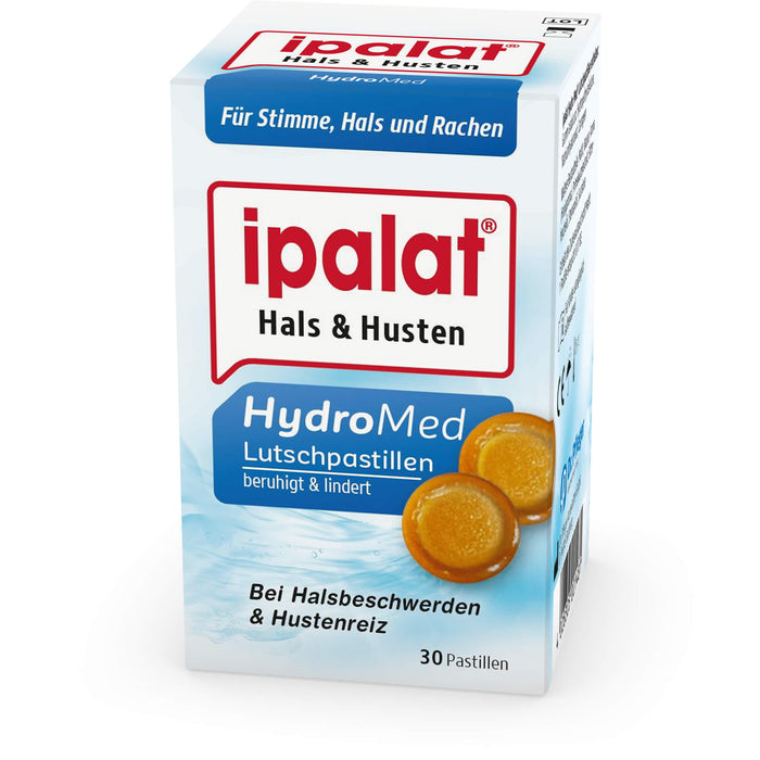 ipalat HydroMed Halspastillen, 30 pcs. Pastilles