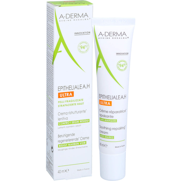 A-DERMA Epitheliale A.H Ultra beruhigende regenerierende Creme, 40 ml Crème