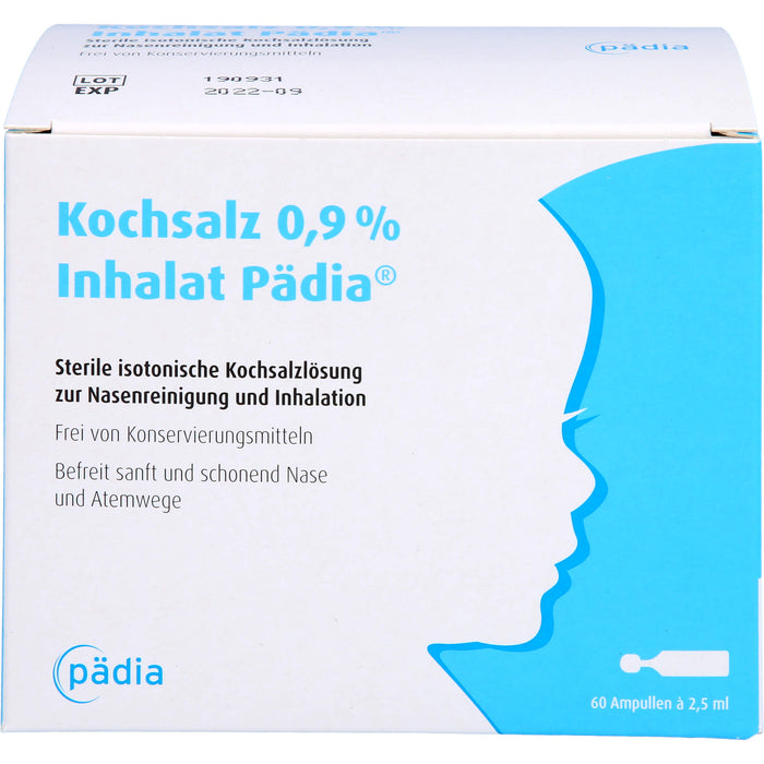 Kochsalz 0,9 % Inhalat Pädia, 60 pcs. Ampoules