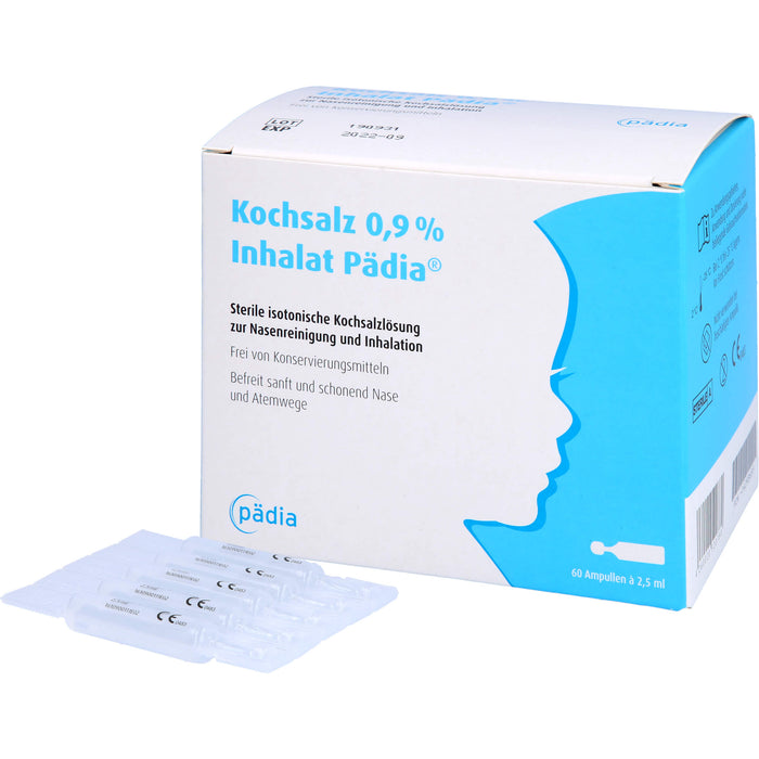 Kochsalz 0,9 % Inhalat Pädia, 60 pcs. Ampoules