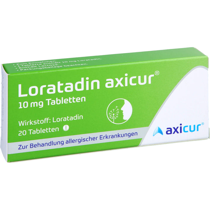 Loratadin axicur 10 mg Tabletten, 20 St TAB