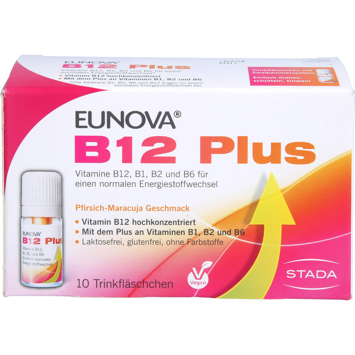 EUNOVA B12 Plus Trinkfläschchen, 10 pc Ampoules