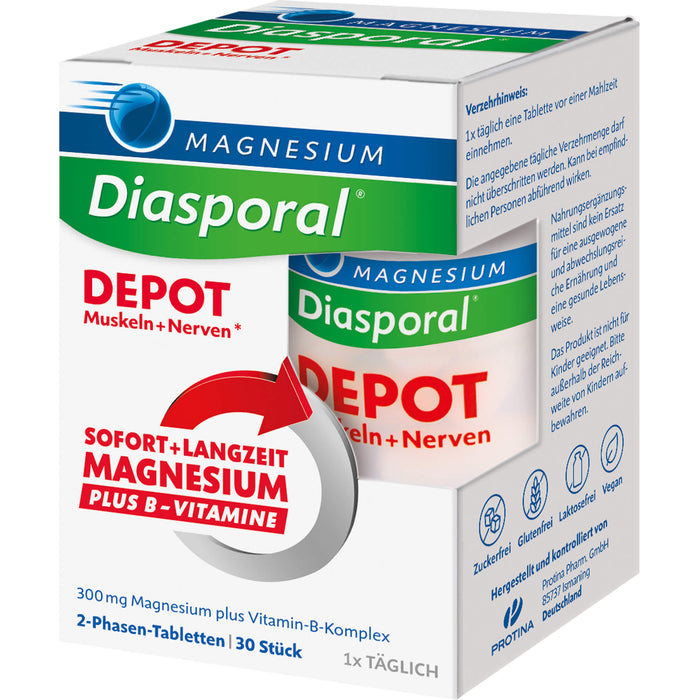 Magnesium-Diasporal Depot 2-Phasen-Tabletten, 30 St. Tabletten