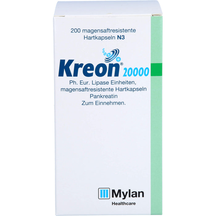 Kreon 20 000 Ph.Eur. Lipase Einheiten Hartkapseln, 200 pc Capsules