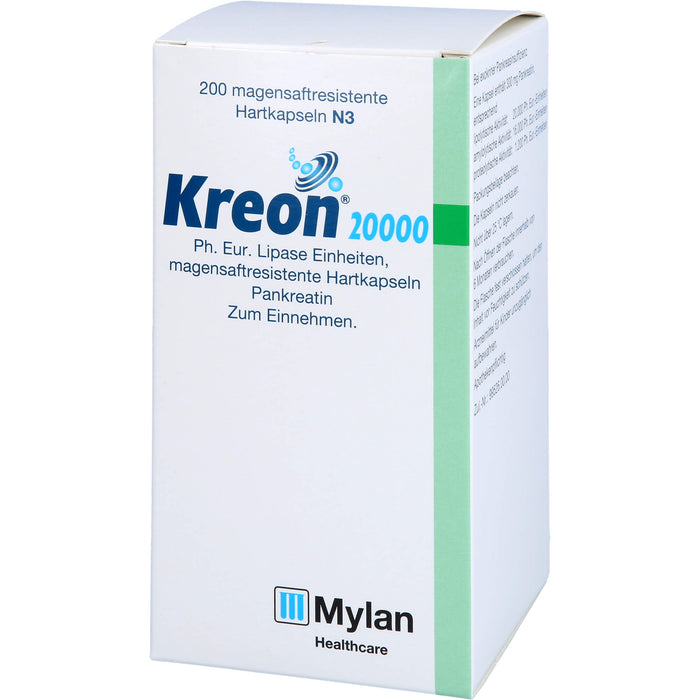 Kreon 20 000 Ph.Eur. Lipase Einheiten Hartkapseln, 200 pcs. Capsules