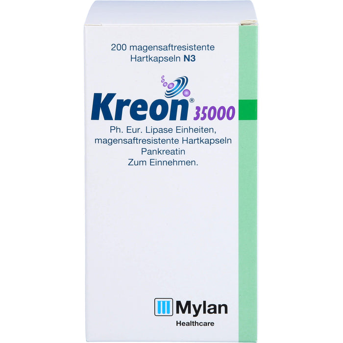 Kreon 35 000 Ph.Eur. Lipase Einheiten, magensaftresistente Hartkapseln, 200 pc Capsules