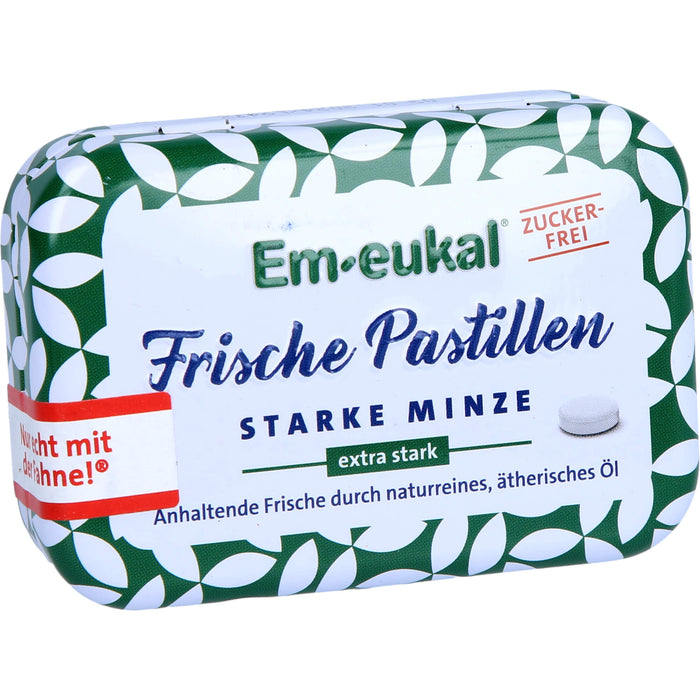 Em-eukal Frische Pastillen starke Minze zuckerfrei, 20 g Pastilles