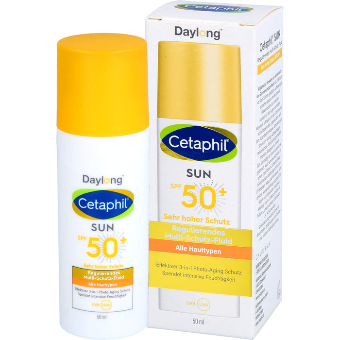 Cetaphil sun Daylong SPF 50+ Multi-Schutz-Fluid Gesicht, 50 ml Lotion