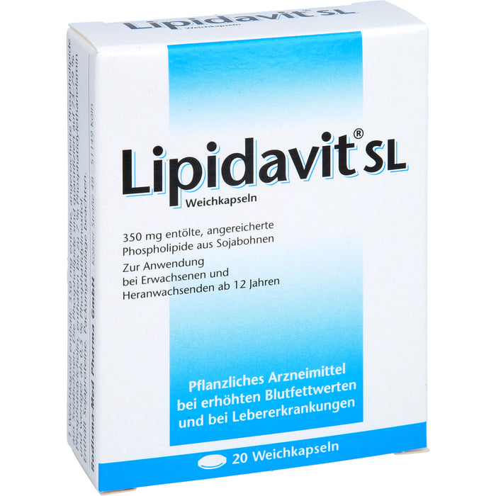 Lipidavit SL, Weichkapseln 350 mg, 20 St WKA