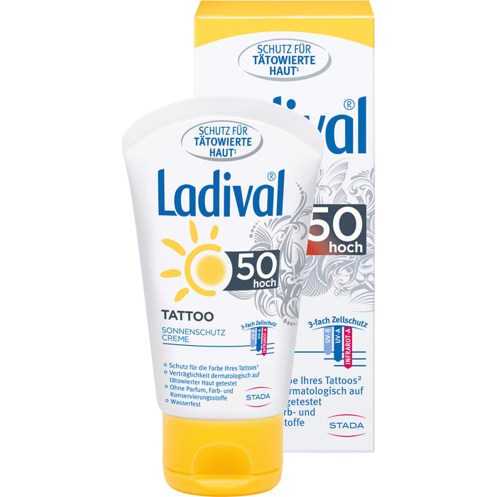 Ladival Tattoo LSF 50 Sonnenschutzcreme, 50 ml Cream