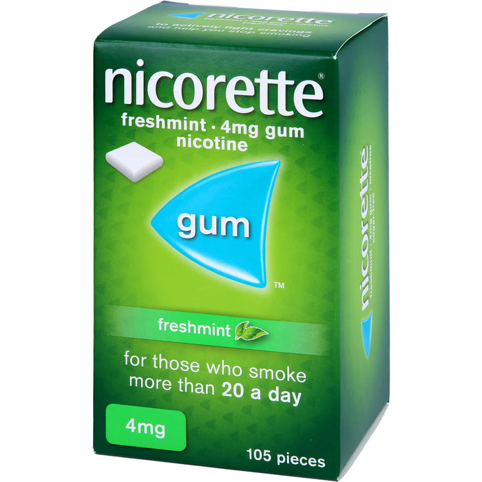 Nicorette Kaugummi 4 mg freshmint Eurim, 105 pcs. Chewing gum