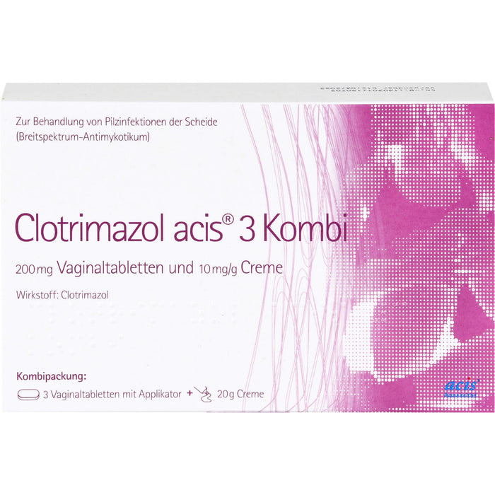 Clotrimazol acis 3 Kombi, 200 mg Vaginaltabletten und 10 mg/g Creme, 1 St. Kombipackung