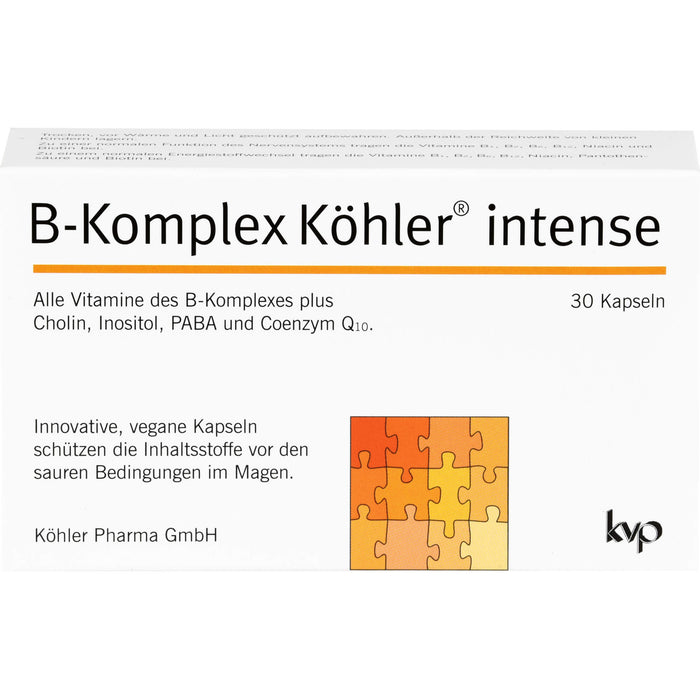 B-Komplex Köhler intense Kapseln, 30 pcs. Capsules