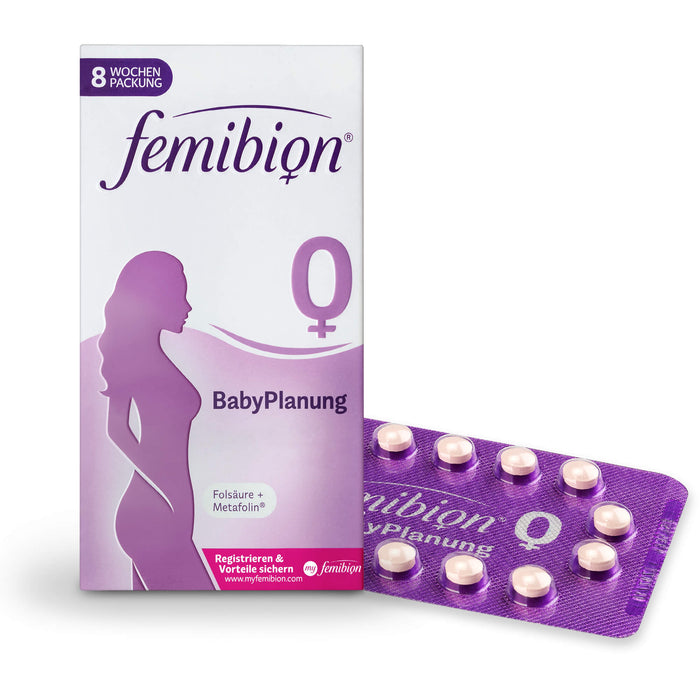 Femibion 0 Babyplanung Folsäure + Metafolin Tabletten, 56 pc Tablettes