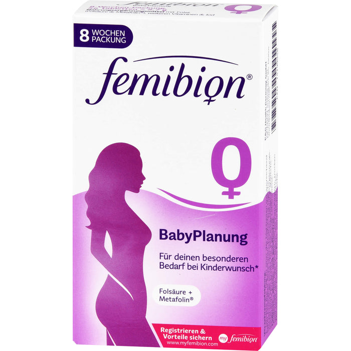 Femibion 0 Babyplanung Folsäure + Metafolin Tabletten, 56 pc Tablettes