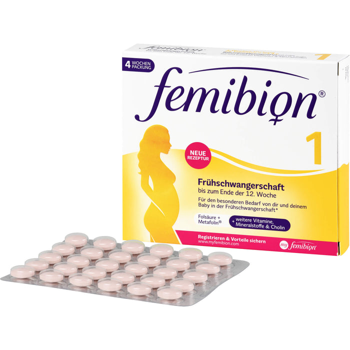 Femibion 1 Frühschwangerschaft Tabletten, 28 pc Tablettes