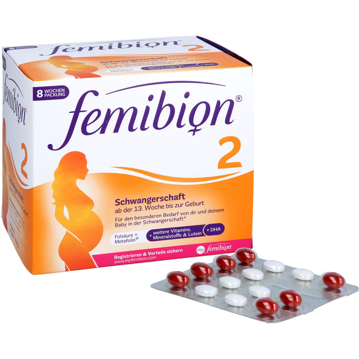 Femibion 2 Schwangerschaft Tabletten und Kapseln, 112 pcs. Tablets