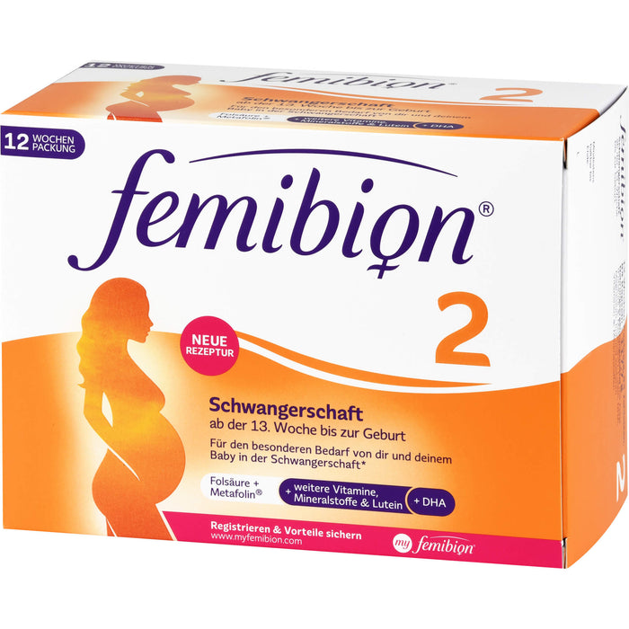 Femibion 2 Schwangerschaft Tabletten und Kapseln, 84 pcs. Tablets